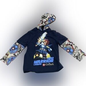 Lego Legends of Chima Hero Warrior Legend Hooded Sweatshirt (Sz 4)